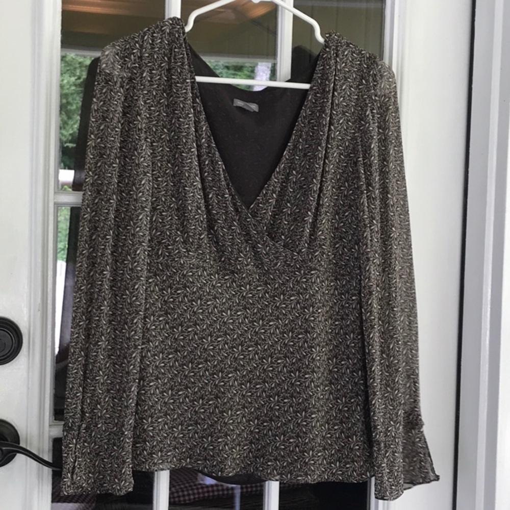 Long sleeve silk Ann Taylor blouse